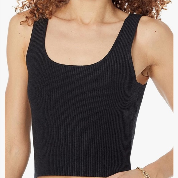 Amazon The Drop - Femi Scoop Neck Ribbed Crop - Picture 1 of 4